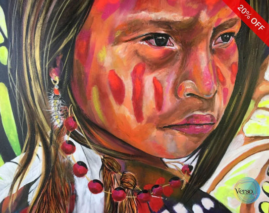 WÜDINÜ QÜYOTÜ- María 85 x 65 cm / Acrylic / Unframed, shipped in a roll