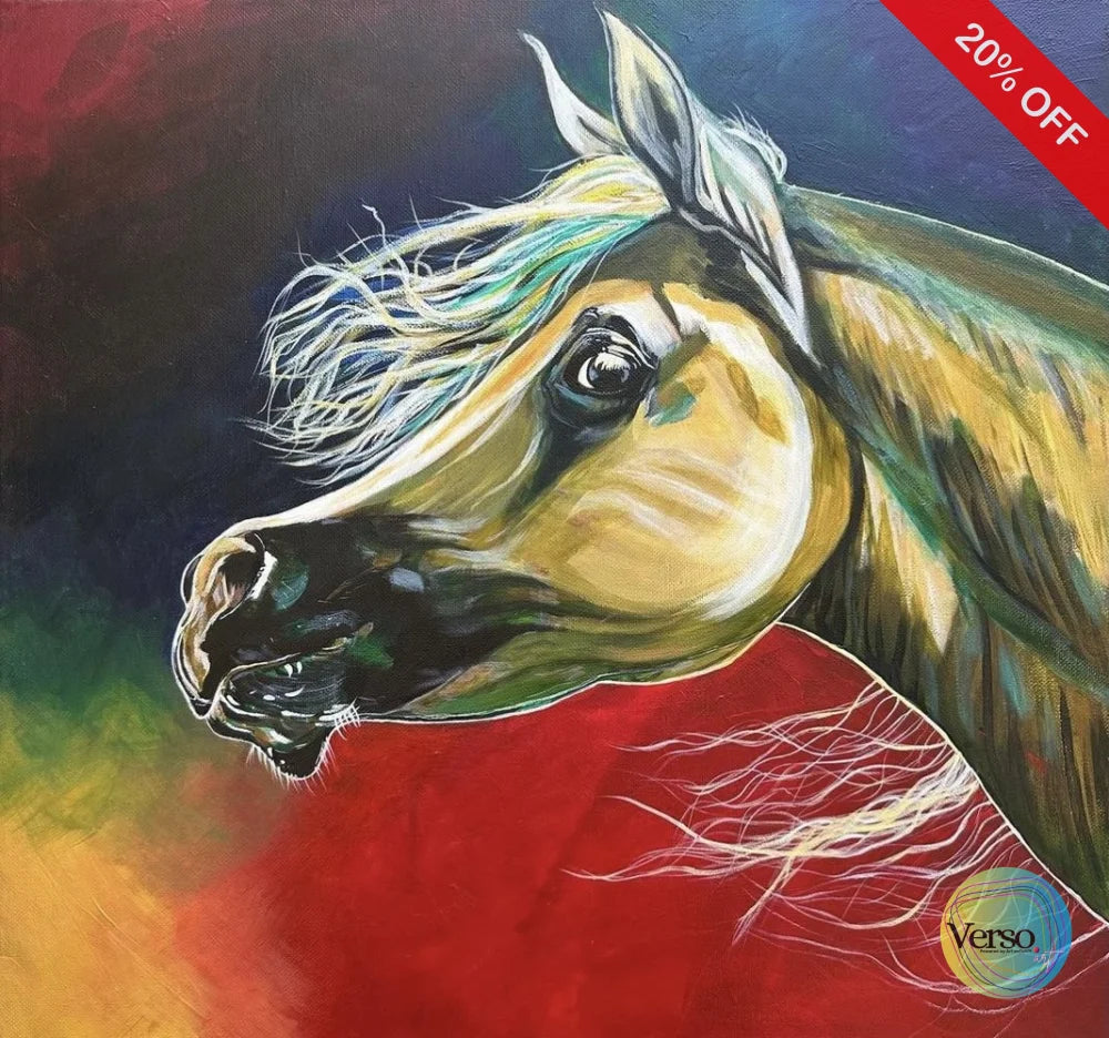 A Gallop to Liberty 50 x 50 cm / Acrylic / Unframed, shipped in a roll