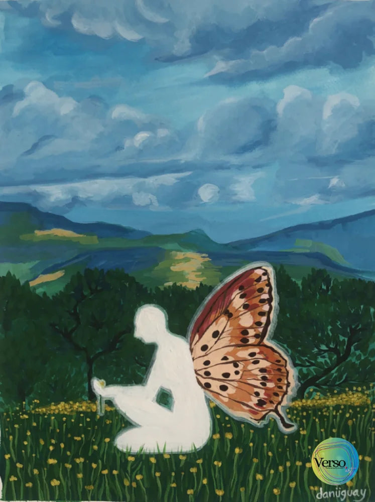 A reflection of herself 0.1 40 w x 51 h cm / Gouache on Paper / Unframed