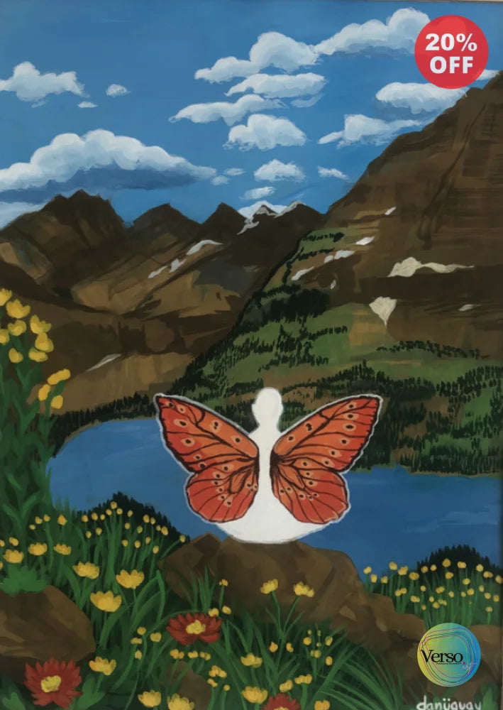 A reflection of herself 0.2 35 x 53 cm / Gouache / Unframed, shipped in a roll