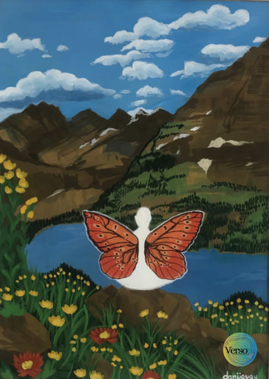 A reflection of herself 0.2 35 x 53 cm / Gouache / Unframed, shipped in a roll