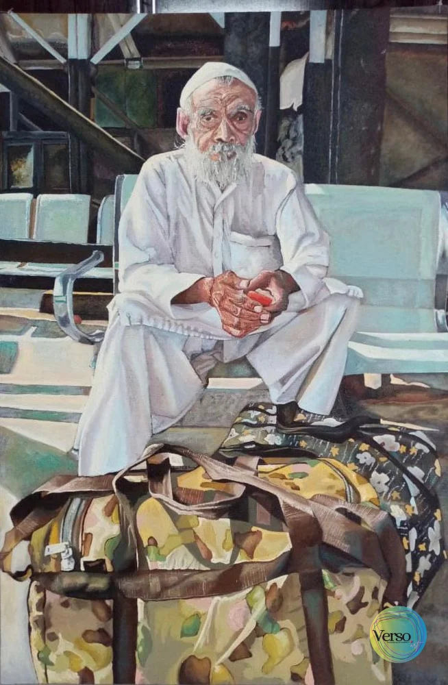 A Wait That Never Ends 24 x 36 inch / Oil / Unframed, shipped in a roll