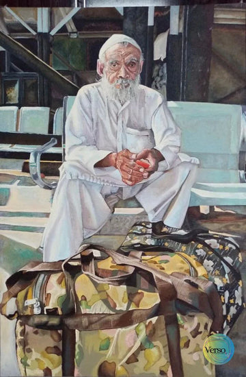 A Wait That Never Ends 24 x 36 inch / Oil / Unframed, shipped in a roll