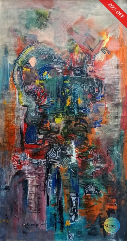 Absract 2 25 x 46 cm / Acrylic / Unframed, shipped in roll