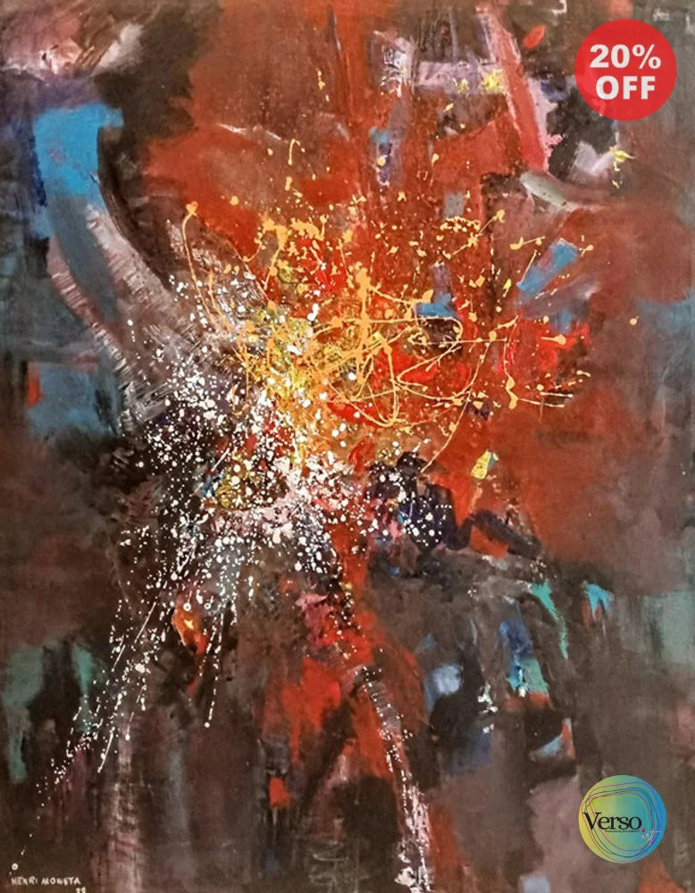 Abstract 1 - 47 x 58 cm / Acrylic / Unframed, shipped in a roll