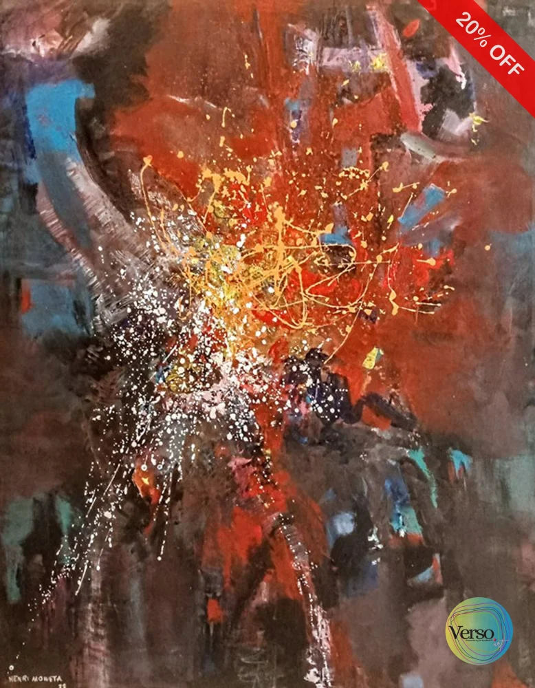 Abstract 1 47 x 58 cm / Acrylic / Unframed, shipped in a roll