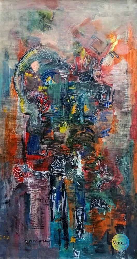Abstract 5 46 x 25 cm / Acrylic / Unframed, shipped in roll