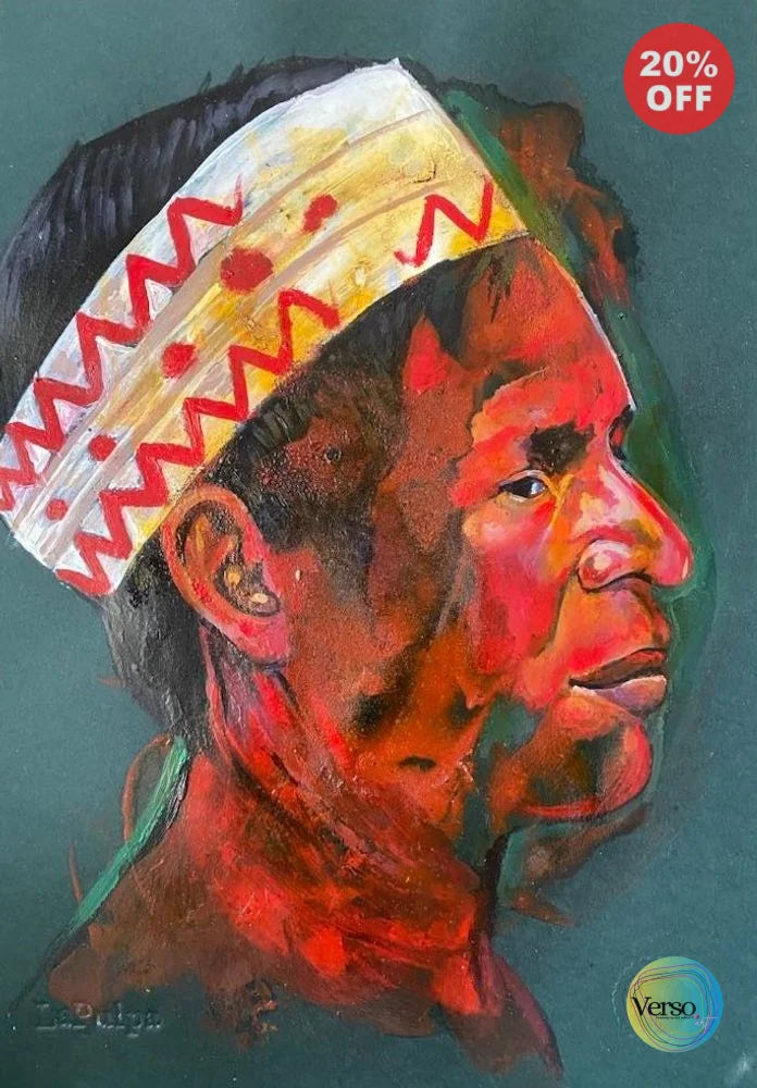 Achiote - Indigena Yagua 31 x 44 cm / Acrylic / Unframed, shipped in roll