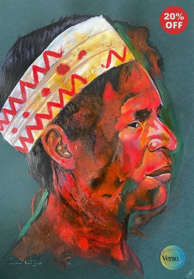 Achiote - Indigena Yagua 31 x 44 cm / Acrylic / Unframed, shipped in roll