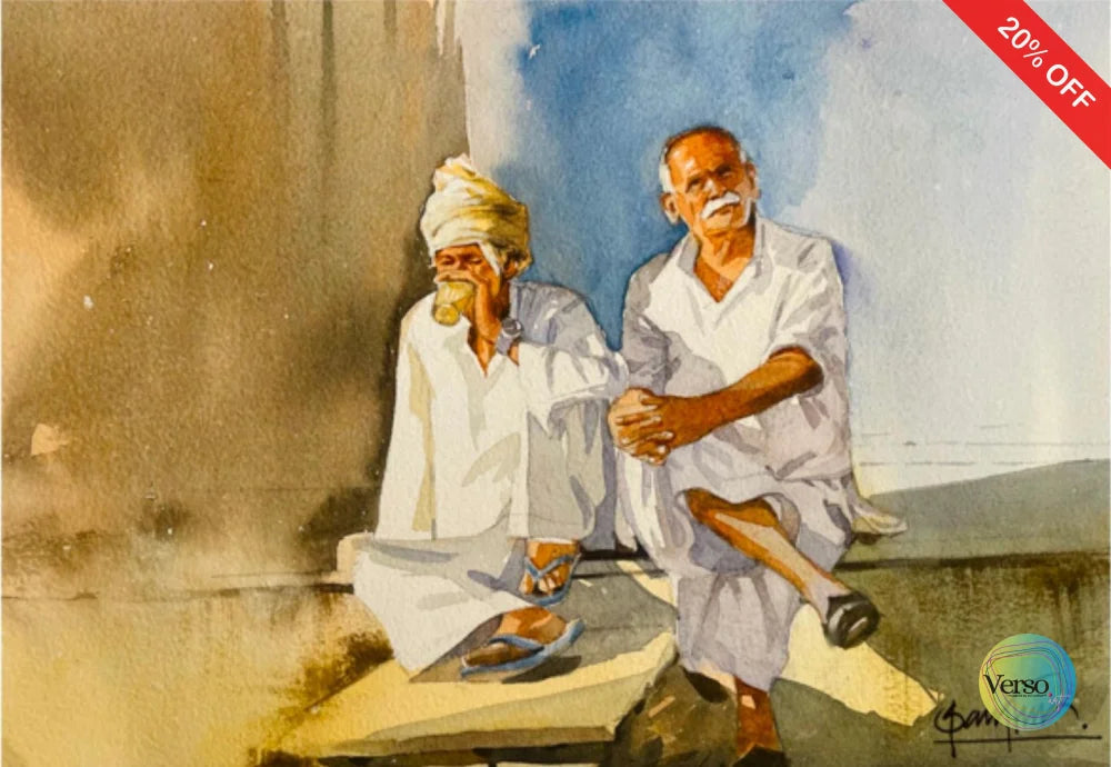 age is not a limit 35 x 25 cm / Watercolor / Unframed, shipped in roll