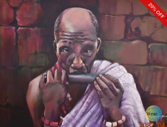 Akpele Anioma 32 x 28 cm / Acrylic / Unframed, shipped in roll