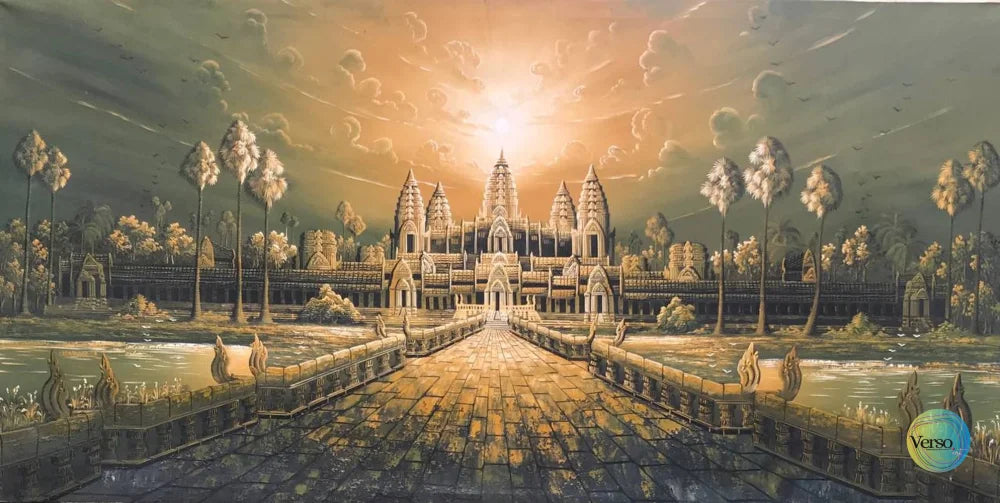 Angkor Wat 200 x 100 cm / Acrylic / Unframed, shipped in roll