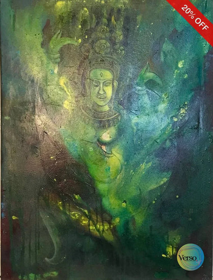 Apsara Dancing 60 x 80 cm / Acrylic / Unframed, shipped in roll