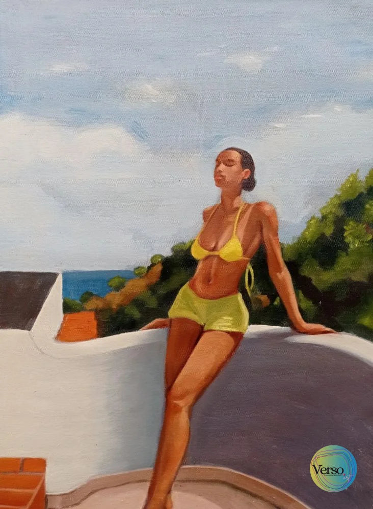 Asoleada 35 x 50 cm / Oil / Unframed, shipped in roll