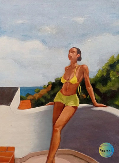 Asoleada 35 x 50 cm / Oil / Unframed, shipped in roll