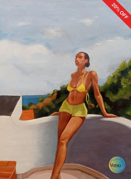 Asoleada 35 x 50 cm / Oil / Unframed, shipped in roll