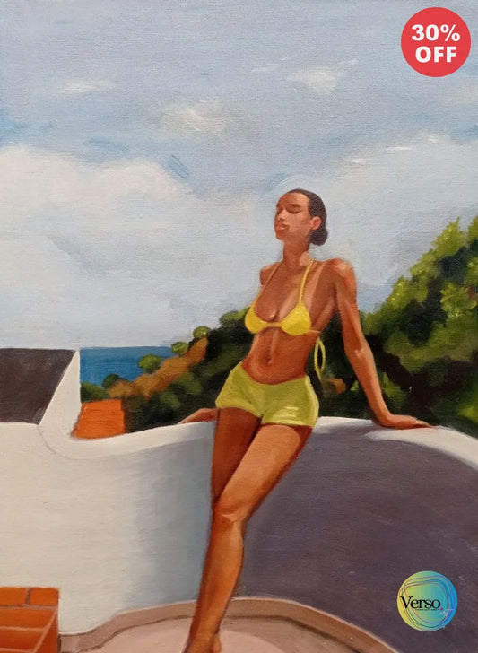 Asoleada 35 x 50 cm / Oil / Unframed, shipped in roll