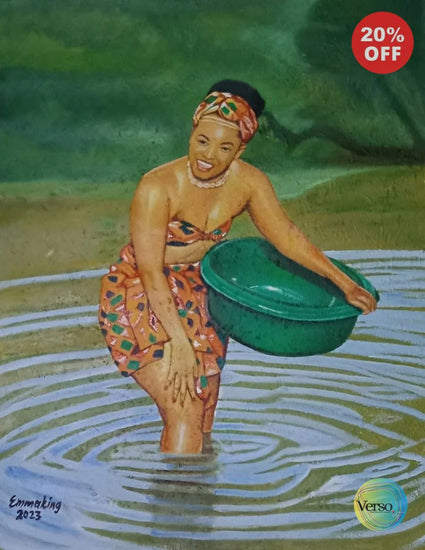 At the Stream 36 x 47 cm / Oil / Unframed, shipped in roll