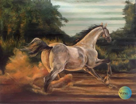 Attempt 48 x 36 cm / Oil / Unframed, shipped in roll