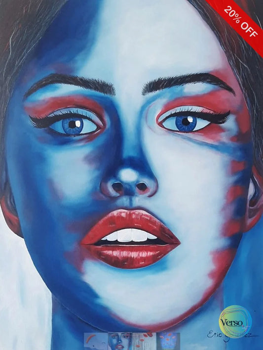 Azul 60 x 80 cm / Oil / Unframed, shipped in roll