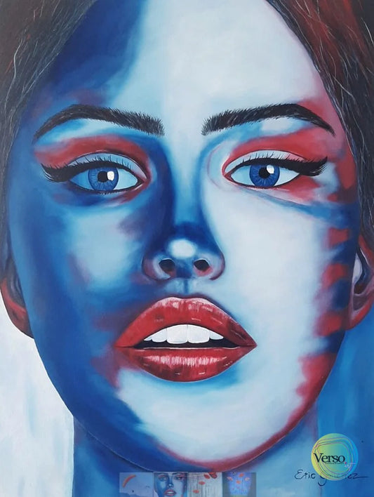 Azul 60 x 80 cm / Oil / Unframed, shipped in roll