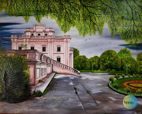 Bagh-e-Jinnah 32 x 25 cm / Acrylic / Unframed, shipped in roll