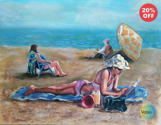 Beach - 80 x 60 cm / Oil / Unframed, shipped in a roll