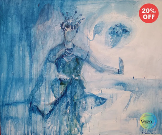 Bedhayan 120 x 100 cm / Watercolor / Unframed, shipped flat
