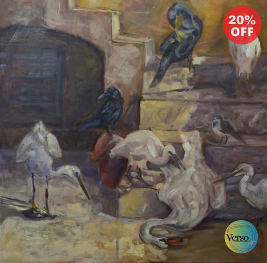 Birds 120 x 120 cm / Oil / Unframed, shipped in roll