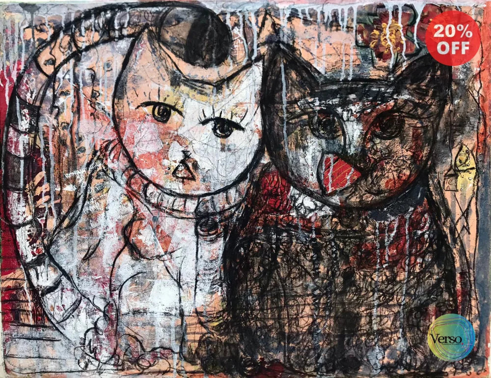 Black and White 90 x 70 cm / Mixed / Unframed, shipped in a roll
