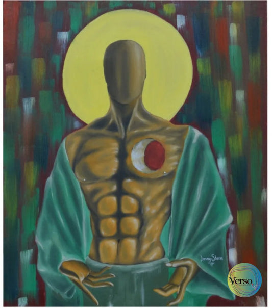 Black Hephaestus 50 x 60 cm / Oil / Unframed, shipped in roll
