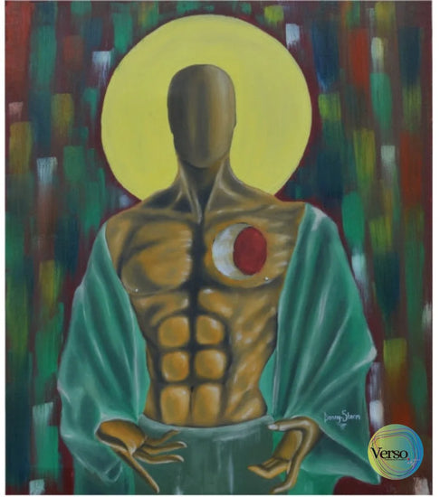 Black Hephaestus 50 x 60 cm / Oil / Unframed, shipped in roll