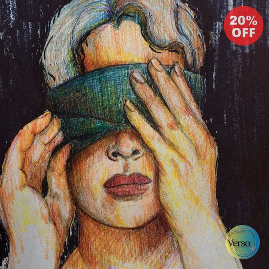 Blindfolded 20 x 20 cm / Pen & Ink / Unframed, shipped in roll