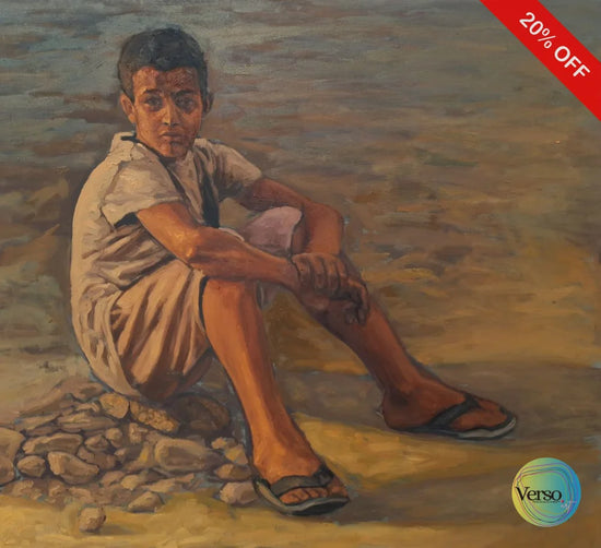 Boy from upper Egypt 100 x 90 cm / Oil / Unframed, shipped in roll