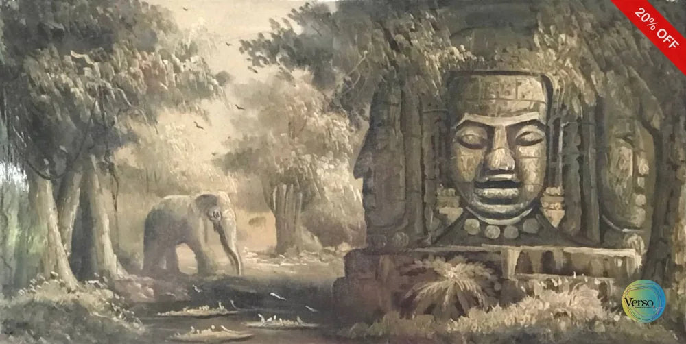 Brahma 40 x 20 cm / Acrylic / Unframed, shipped in roll