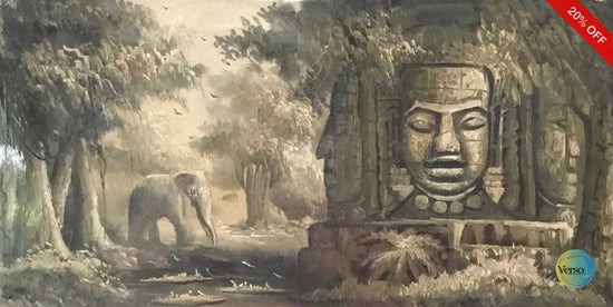 Brahma 40 x 20 cm / Acrylic / Unframed, shipped in roll