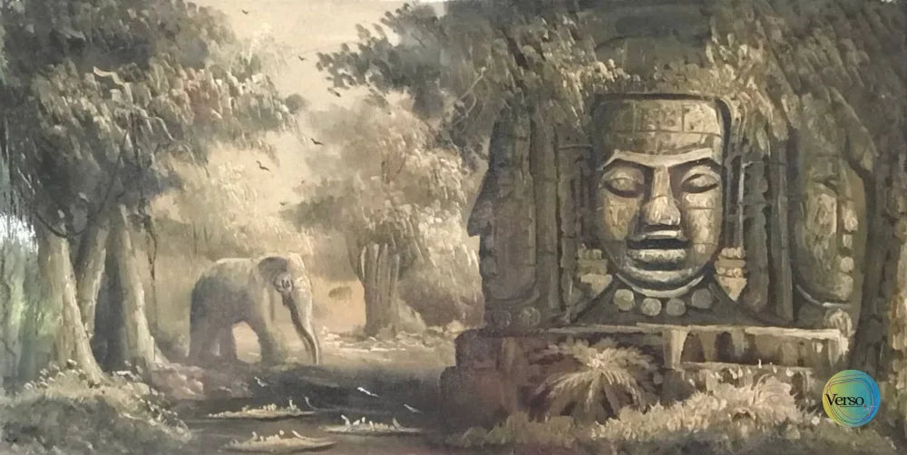 Brahma 40 x 20 cm / Acrylic / Unframed, shipped in roll