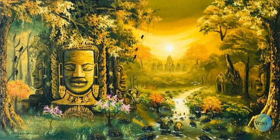 Brahma face 100 x 50 cm / Acrylic / Unframed, shipped in roll