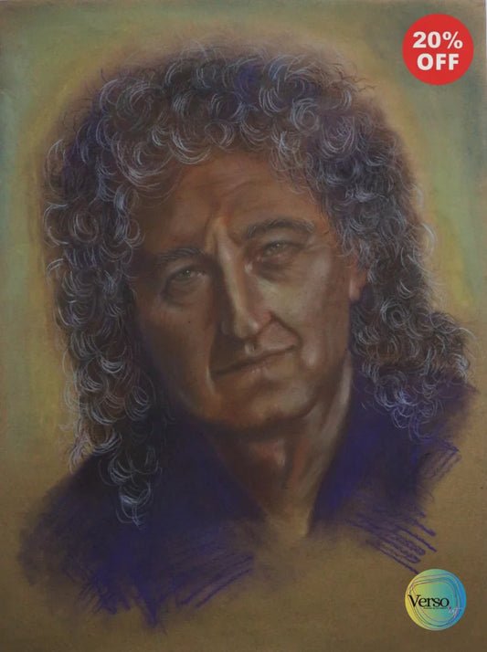Brian May 42 x 59.4 cm / Pastel / Unframed, shipped in roll