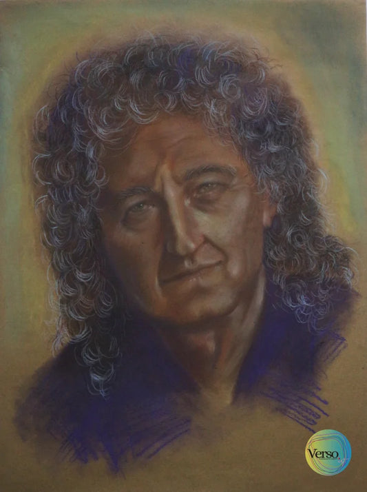 Brian May 42 x 59.4 cm / Pastel / Unframed, shipped in roll
