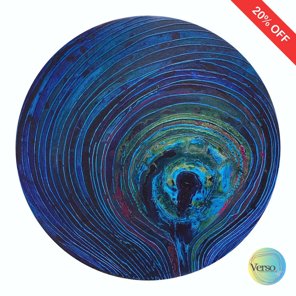 Bulan Biru (Blue Moon) 80 x 80 cm / Acrylic / Unframed, shipped in a roll