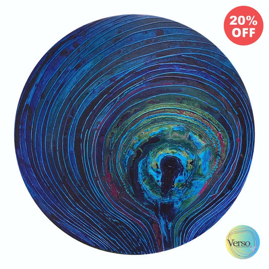 Bulan Biru (Blue Moon) 80 x 80 cm / Acrylic / Unframed, shipped in a roll