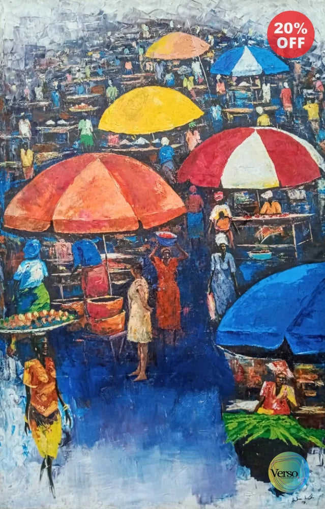 Buyers and Sellers 47 x 67 cm / Acrylic / Unframed, shipped in a roll