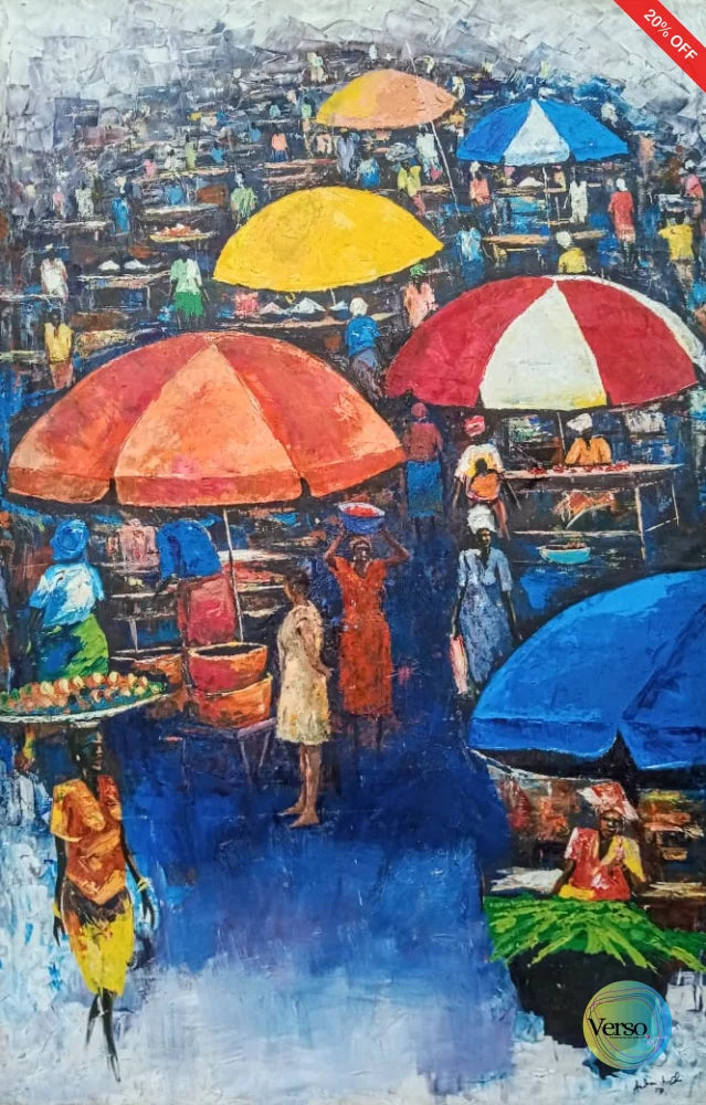 Buyers and Sellers 47 x 67 cm / Acrylic / Unframed, shipped in a roll