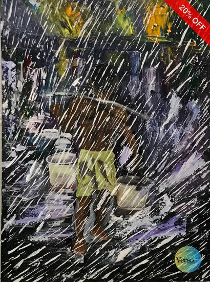 Carrying Water 60 x 80 cm / Acrylic / Unframed, shipped in roll