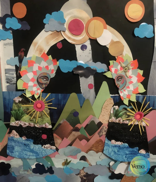 Cascada 38 x 44 cm / Mixed / Unframed, shipped in roll