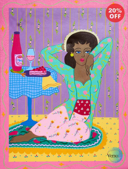 Cheesecake and Strawberry Milk - 60 x 80 cm / Acrylic / Unframed, shipped in a roll