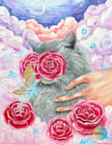 Chika Dalam Keheningan Mawar (Chika Among Roses) - 70 x 90 cm / Mixed / Framed, shipped flat
