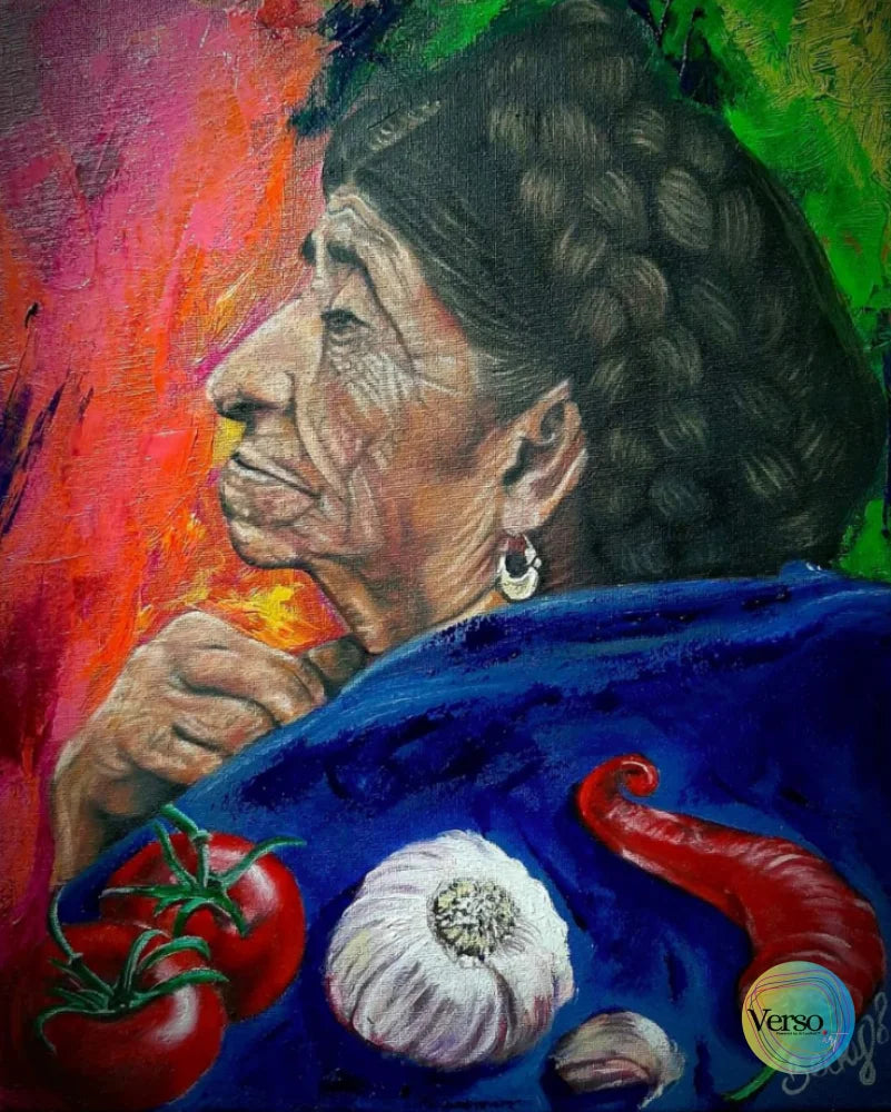 Chile 27 x 35 cm / Oil / Unframed, shipped flat