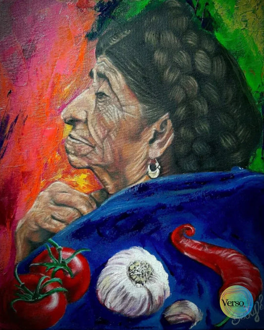 Chile 27 x 35 cm / Oil / Unframed, shipped flat